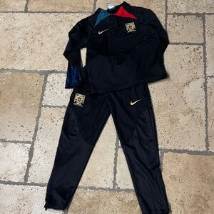 Nike Black Portugal warm up suit